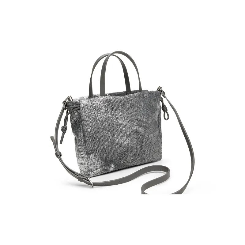 CHARLES&KEITH Fabric Handbag Trumpets Women's Denim Blue-2