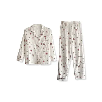 XIAFENYAN Pajama Set Women's Apricot