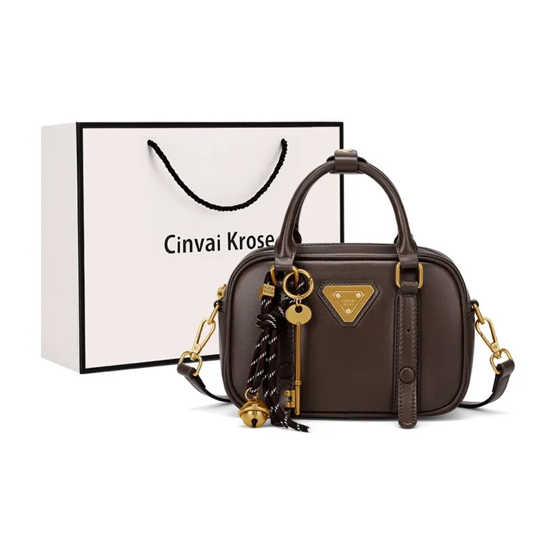 Simvay Clos Synthetic Leather Shoulder Bag Crossbody Bag Handbags Small Size Women's Brown/Coffee-5