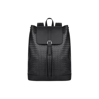 FAIRWHALE PU Backpack Laptop Bag Backpack Regular Unisex Black
