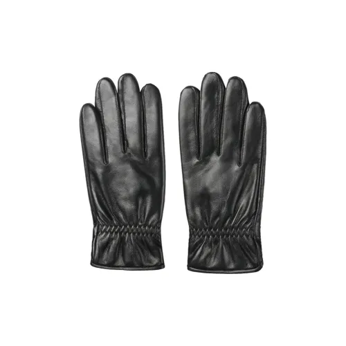 Red Bean Sheepskin Genuine Leather Glove Men's