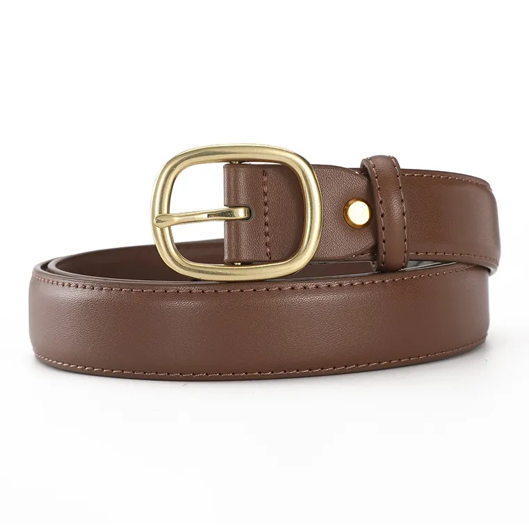 AOKANG Split Cow Leather Belts Women's 2.8cm-5