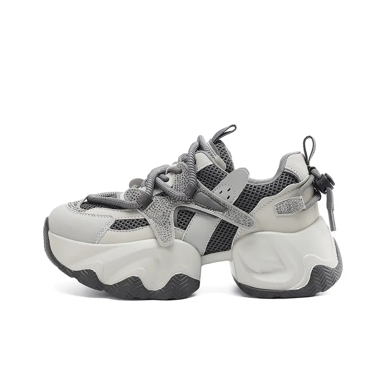 DAPHNE Anti-Slip And Wear-Resistant Breathable Low-Top Chunky Sneakers Women's-0
