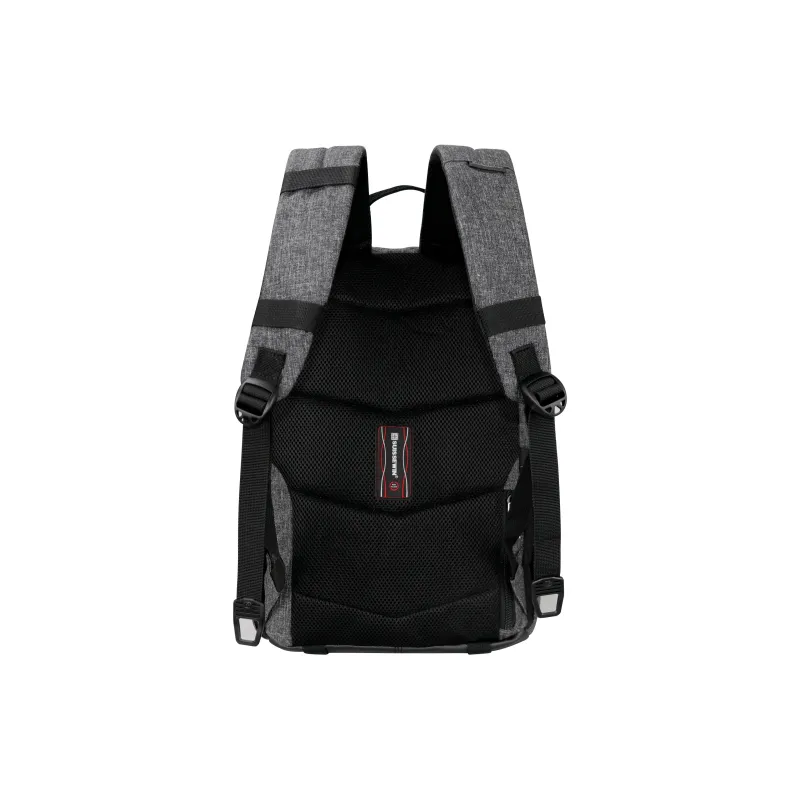 SUISSEWIN Polyester Laptop Bag Backpack Regular Unisex Black Gray/Black Blue/Light Gray-4
