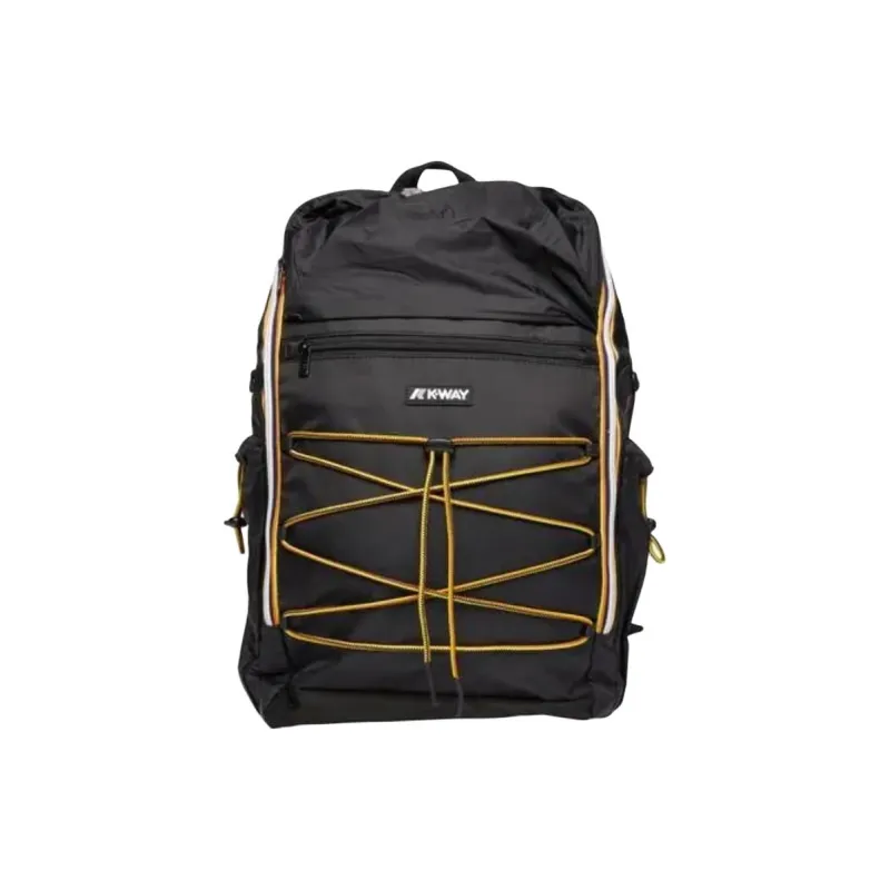 K-WAY Nylon Backpack Men's Black-0