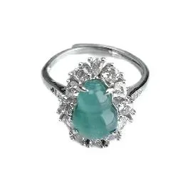 WENFUGE Glutinous Jade Jadeite Rings Unisex