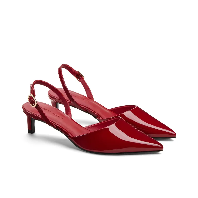 CHARLES&KEITH Small Ck One Strap Sandals 4.8cm Women's-9