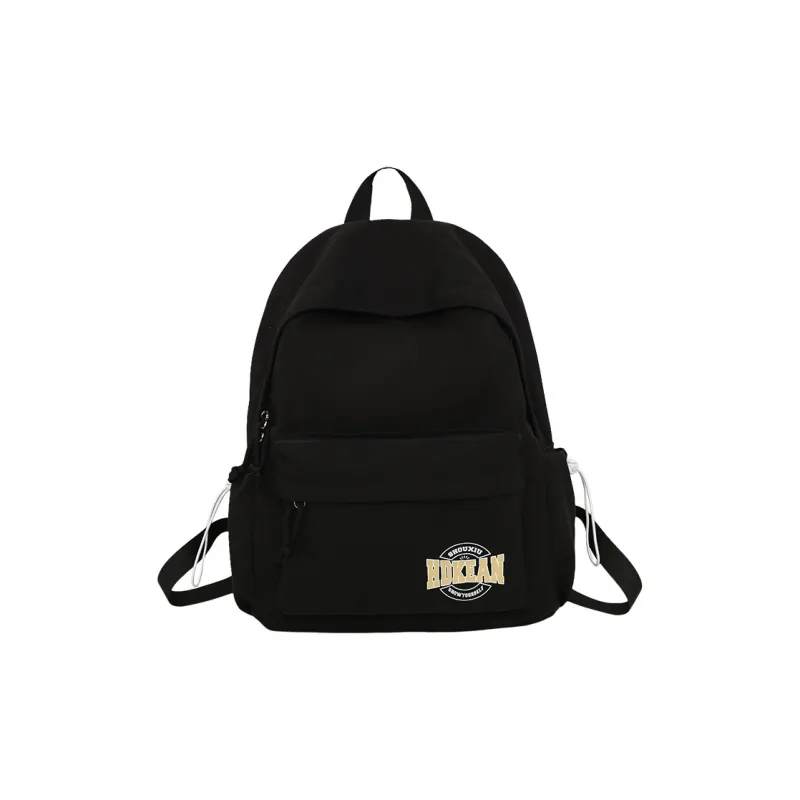 Alcohol Dragon Nylon Backpack Regular Unisex Black White Pink/Red Blue-0
