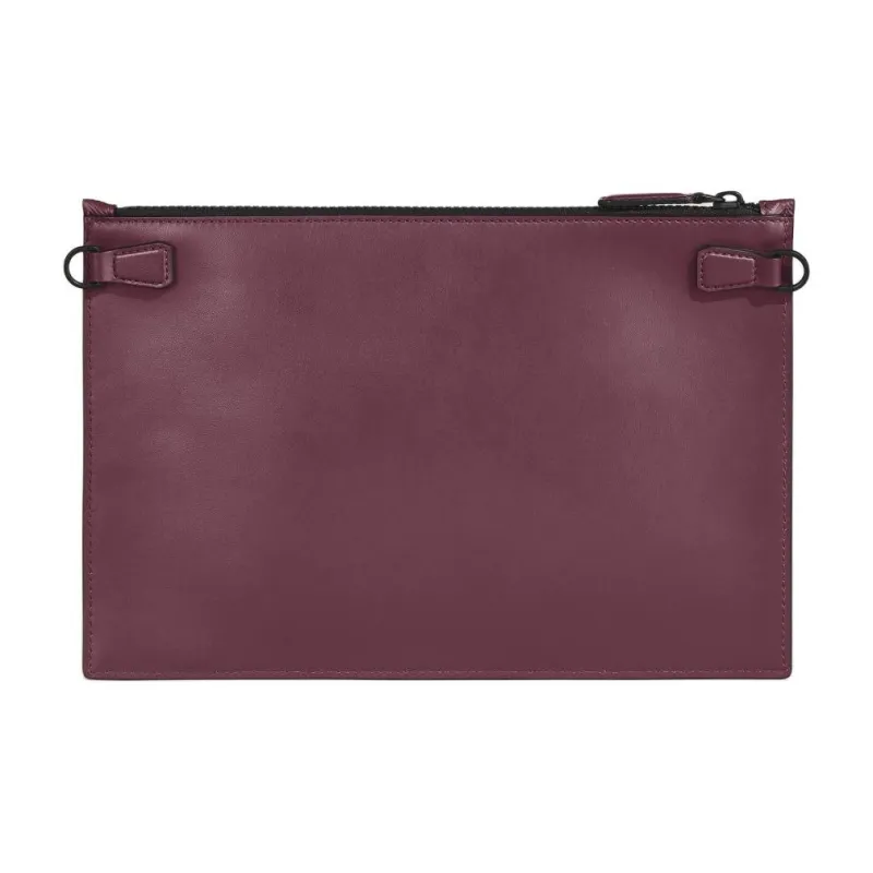 MONTBLANC Full Grain Cow Leather Clutch Men's Bordeaux Red-2