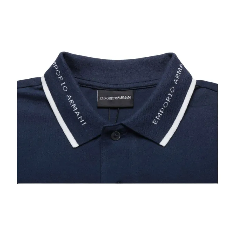 EMPORIO ARMANI Polo Shirt Men's Indigo-3