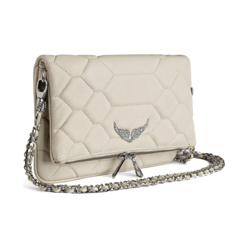 Zadig & Voltaire Rock Quilted Leather Clutch Bag-1