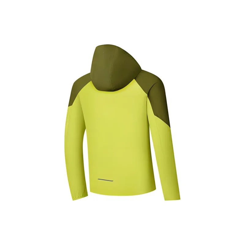 QIAODAN Windproof Windbreaker Jacket Men's Pomelo Yellow/Willow Green-1