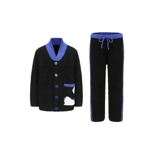 WILD ROOMS Pajama Set Unisex Black