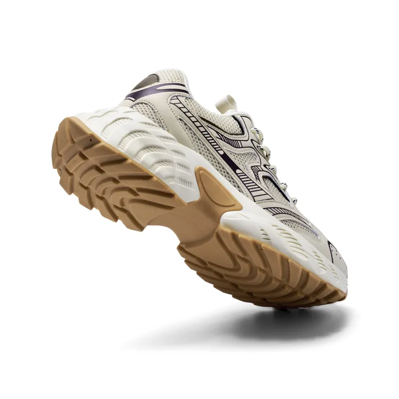 JEEP SPIRIT Cushioning Anti Slip Wear Resistant Breathable Height Increasing Low Top Chunky Sneakers Unisex Light Sandy-7