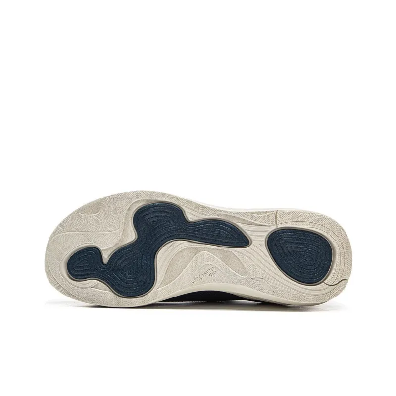 LiNing SOFT GO 2 Slip-Resistant Abrasion-Resistant Rebound Cushioning Lightweight Low-Top Casual Shoes Men's Blue-6