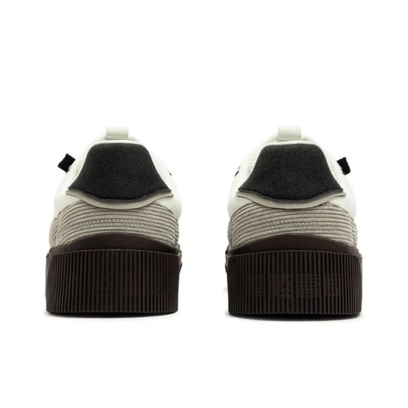 361° Dune Series Wear Resistant Slip Resistant Coverage Low Top Skateboard Shoes Men's White Brown-3