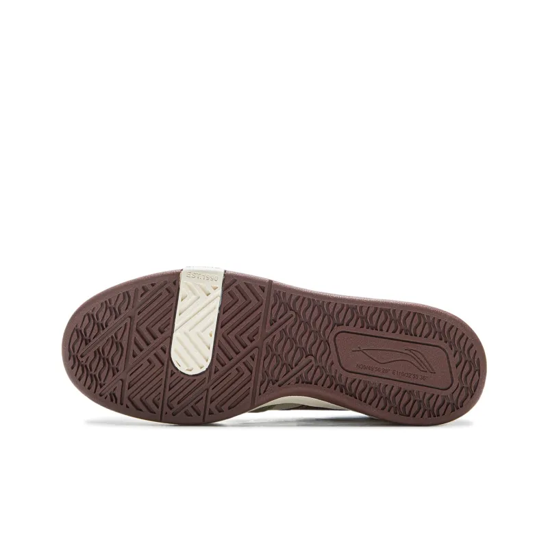LiNing Slip-Resistant Cushioning Low-Top Skateboard Shoes Men's Greenish-brown-6
