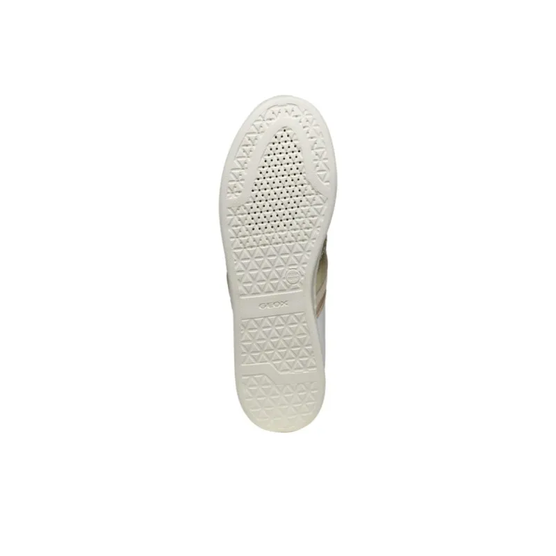 GEOX Jaysen Low Top Skateboard Shoes Women's White Gold-7