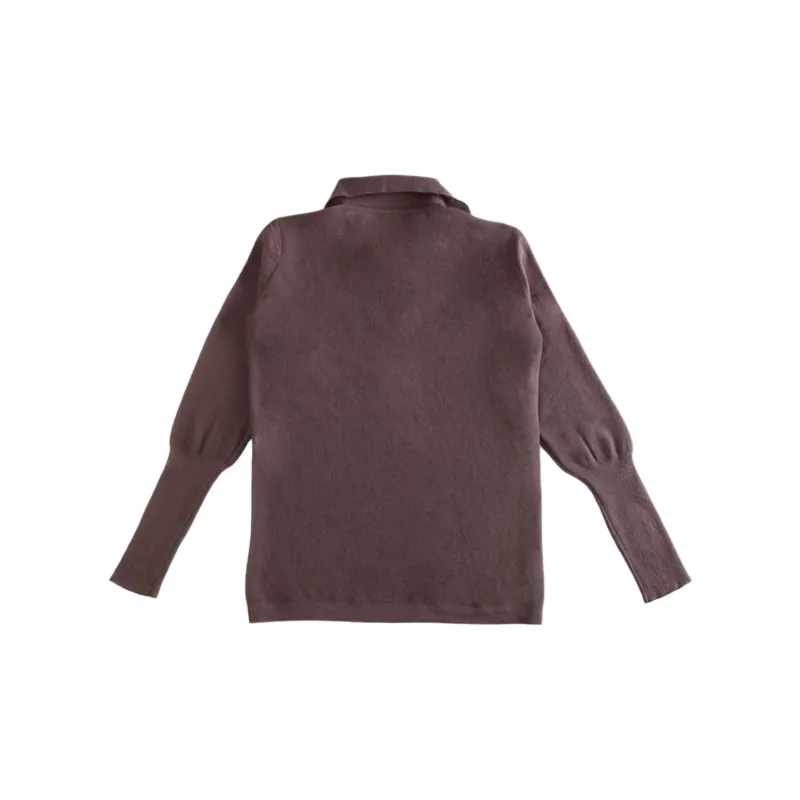 ISSEY MIYAKE Wool Polo Top-1