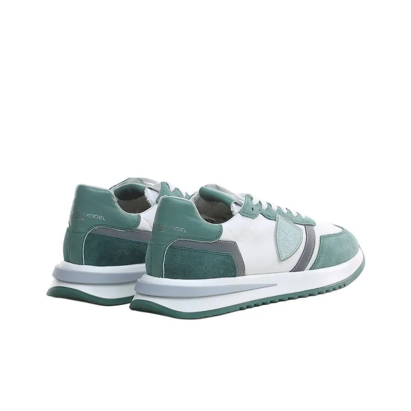 PHILIPPE MODEL PARIS Slip Resistant Low Top Casual Shoes Men's White Green-4