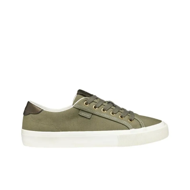 GEOX Emmeleny Wear-Resistant Low-Top Canvas Shoes Women's Olive Green-1