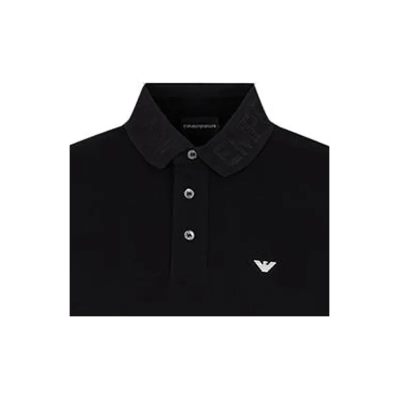 EMPORIO ARMANI FW22 Polo Shirt Men's Black-2
