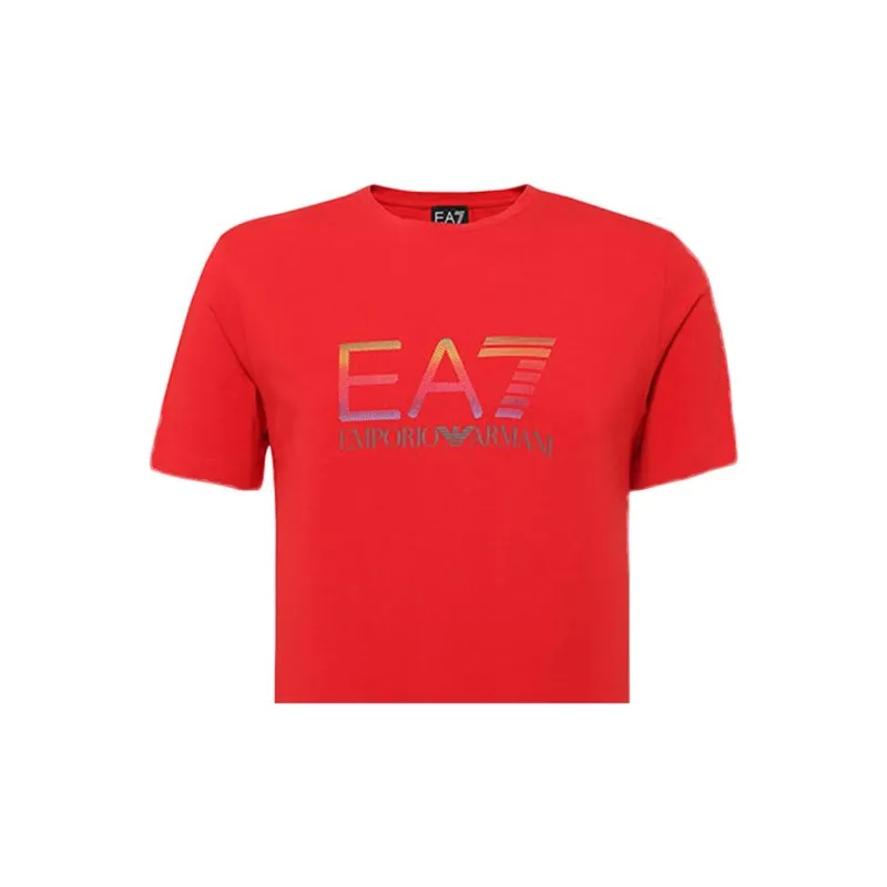 EMPORIO ARMANI EA7 T Shirts Men Red-3