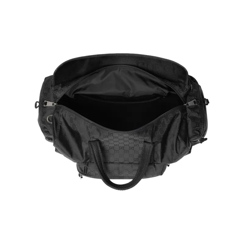 GUCCI Nylon Shoulder Bag Crossbody Bag Handbag Travel Bag Large Size Men's Black-4