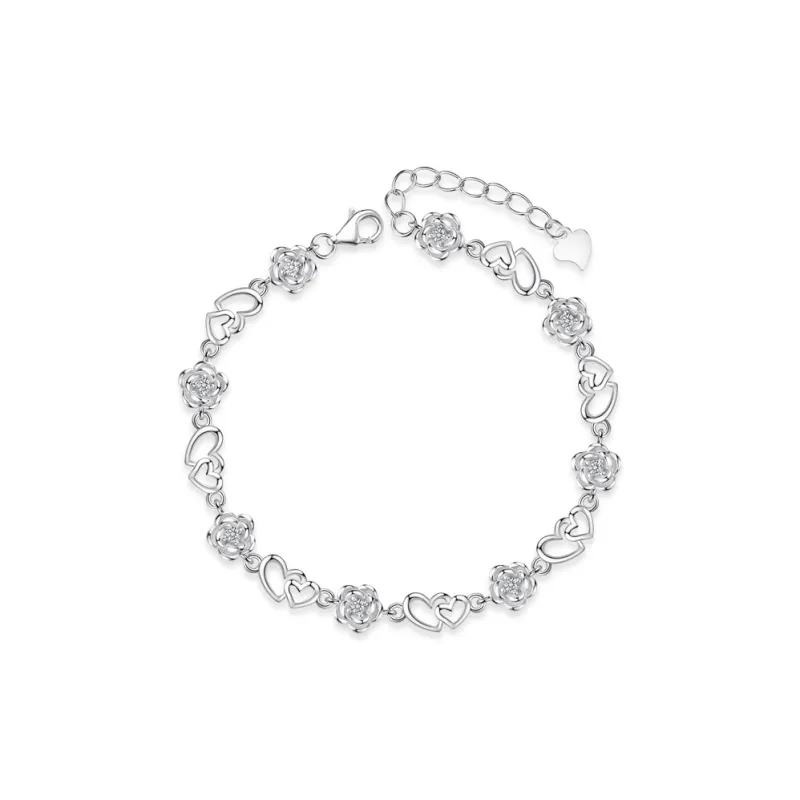 Hurry That Year S925 Silver Zircon Bracelets Women's-0