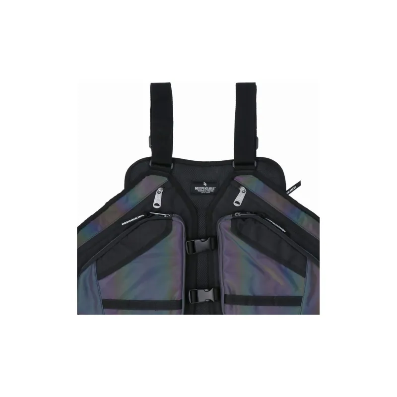 Indispensable Polyester Irregular Shaped Bag Backpack Unisex Aurora Black-4