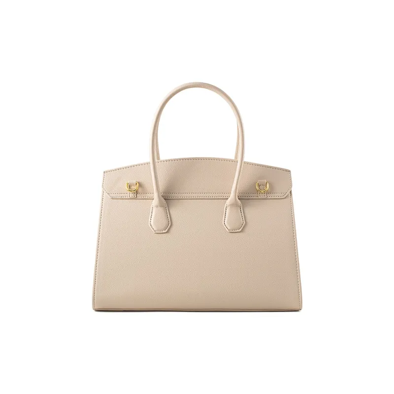 Vigno Synthetic Leather Handbag, One Shoulder Strap Women's Too White Gray-4