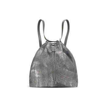 CHARLES&KEITH Fabric One Shoulder Crossbody Backpack Tubas Women's Denim Blue