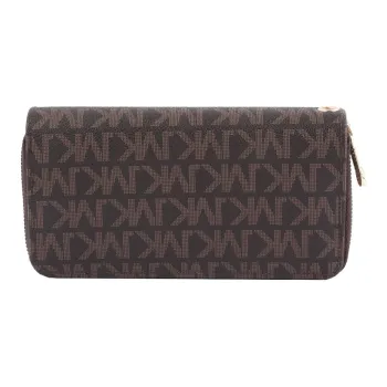 DOSRFINI PU Wallet Clutch With Money Clip Cell Phone Pouch Regular Women's Coffee