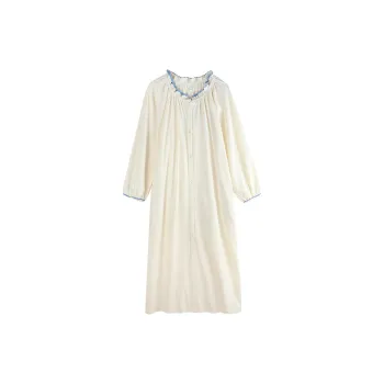Xuan Liang Nightgown Women's Cream White