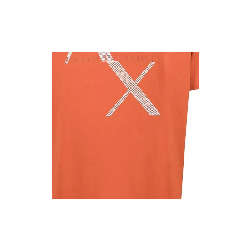 ARMANI EXCHANGE T-Shirts Men Orange Red-5