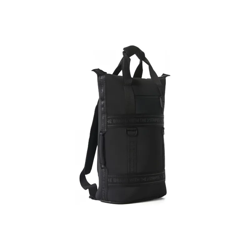 Adidas Originals Neoprene Fabric Backpack Double Shoulder Backpack Handbag Regular Unisex Pure Black-2