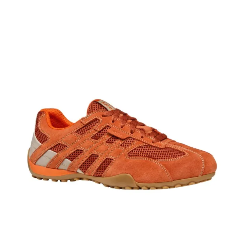 GEOX Snake Original Abrasion Resistant Low Top Casual Shoes Men's Orange-2