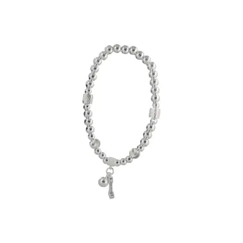QINGFU Foot Silver 990 Bracelets Women's