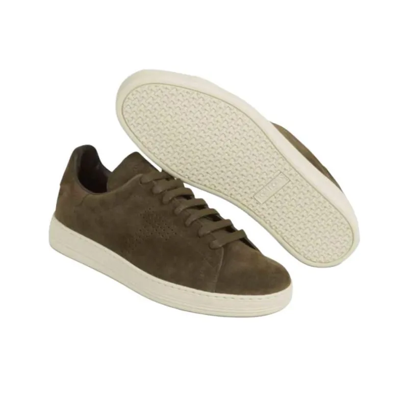 TF Low Top Skateboard Shoes Men's Army Green-4