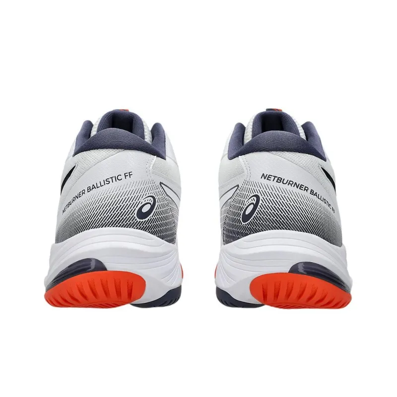 Asics Netburner Ballistic FF Anti Slip Wear Resistant Low Top Training Shoes Men's White-5