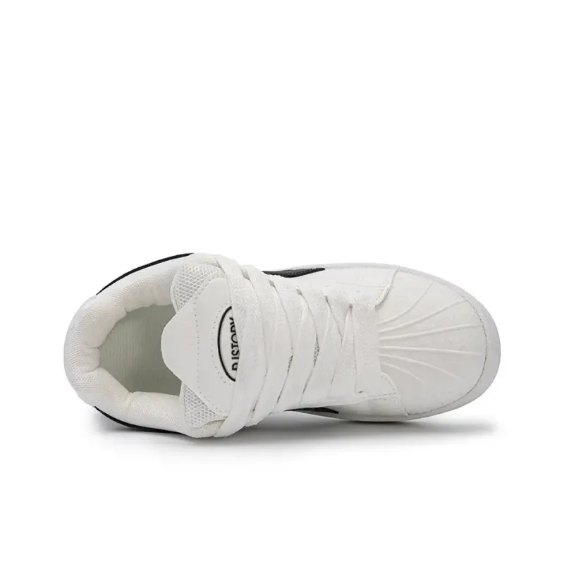 AQIUSHENG Cool Trendy, Fashion Versatile Low Top Skateboard Shoes Women's Box Included-4