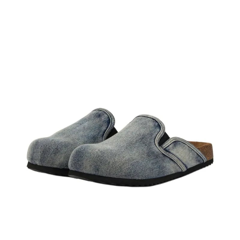 DIESEL D Woodstock Slip On Denim Mules-2