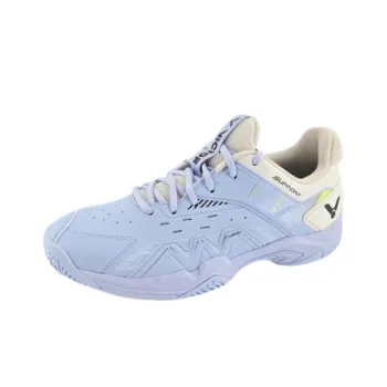 VICTOR Durable Moisture Absorbing Coverage Low Top Badminton Shoes Unisex Glacier Blue