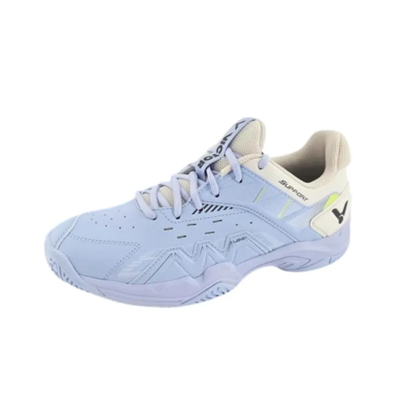 VICTOR Durable Moisture Absorbing Coverage Low Top Badminton Shoes Unisex Glacier Blue-0