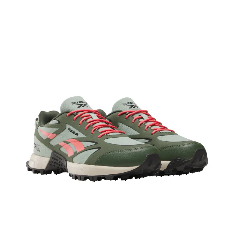 Reebok Wear Resistant Slip Resistant Low Top Running Shoes Women's Green/Pink-1