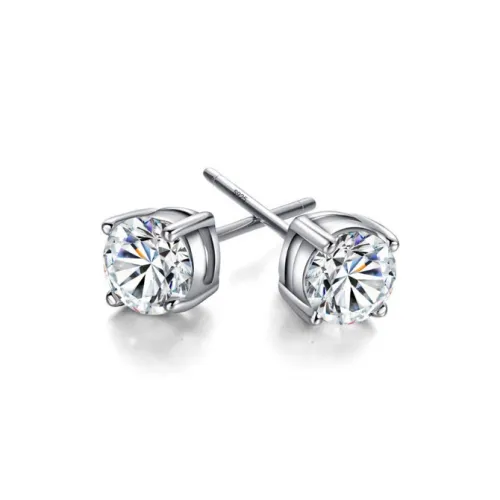LOVE WHEEL S925 Silver Stud Earrings Women's