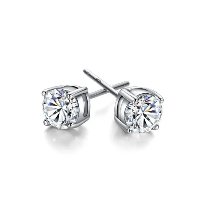 LOVE WHEEL S925 Silver Stud Earrings Women's-0