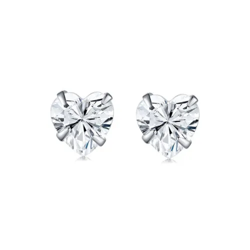 LOVE WHEEL S 990 Silver Stud Earrings Women's