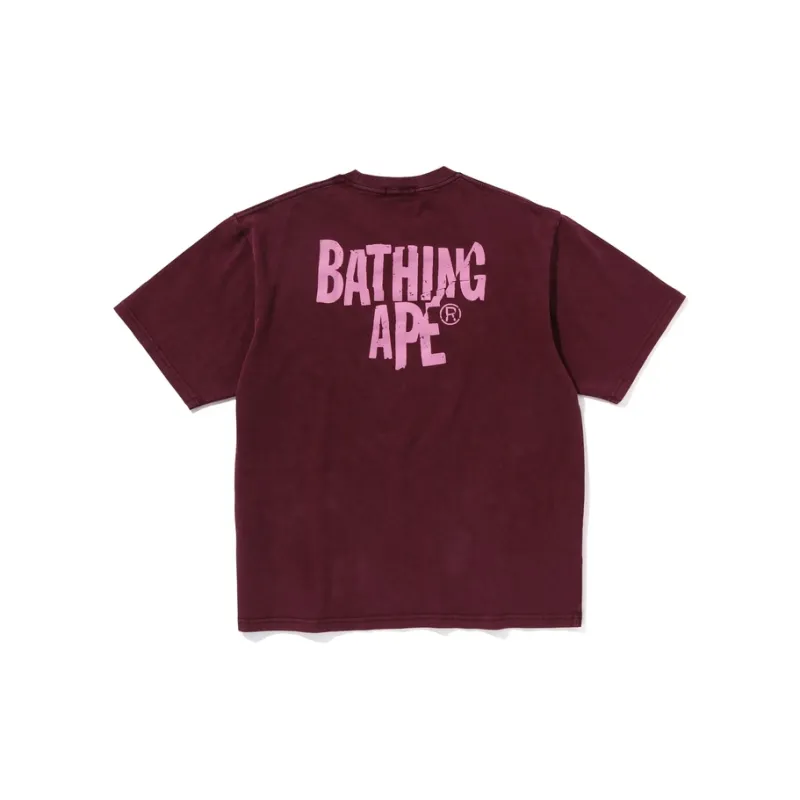 Bape Heavy Washed Ape Head Relaxed Fit Tee-1