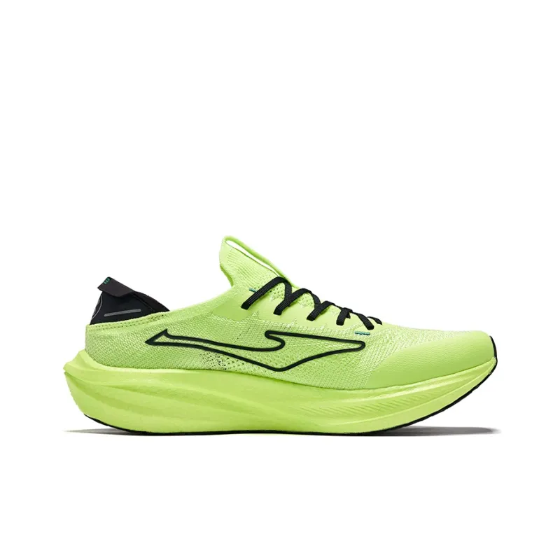 Erke Dust 3.0 Cushioning Rebound Low-Top Running Shoes Men's Fluorescent Glossy Finish Green Jet Black-1